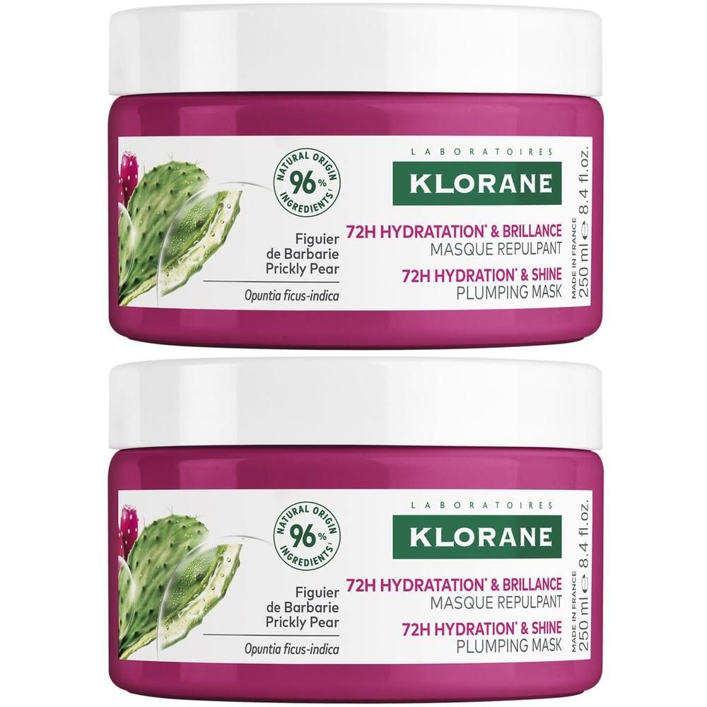 Klorane Maschera rimpolpante al Fico d’India 250ml - Capelli disidratati, idratazione