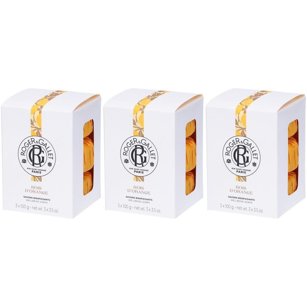 ROGER&GALLET Bois D'orange Box Saponette 3 Pezzi