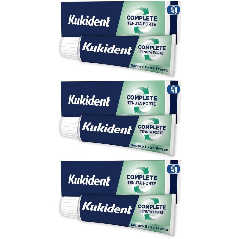 Kukident Complete Extra Fresco Crema Adesiva per Dentiere