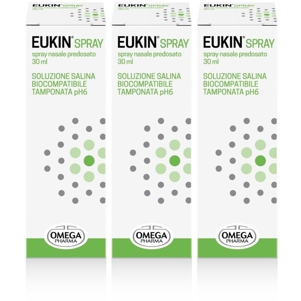 EUKIN® - Spray nasale per pulire il naso, con soluzione fisiologica