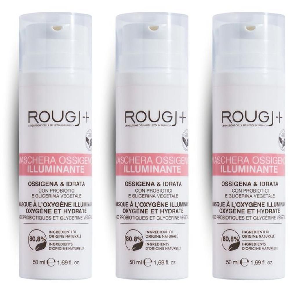 Rougj Maschera viso all'ossigeno illuminante