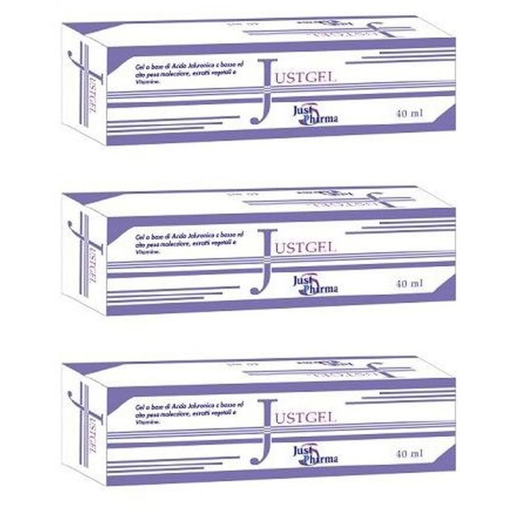Tre scatole di Justgel Acido Ialuronico 40 ml.
