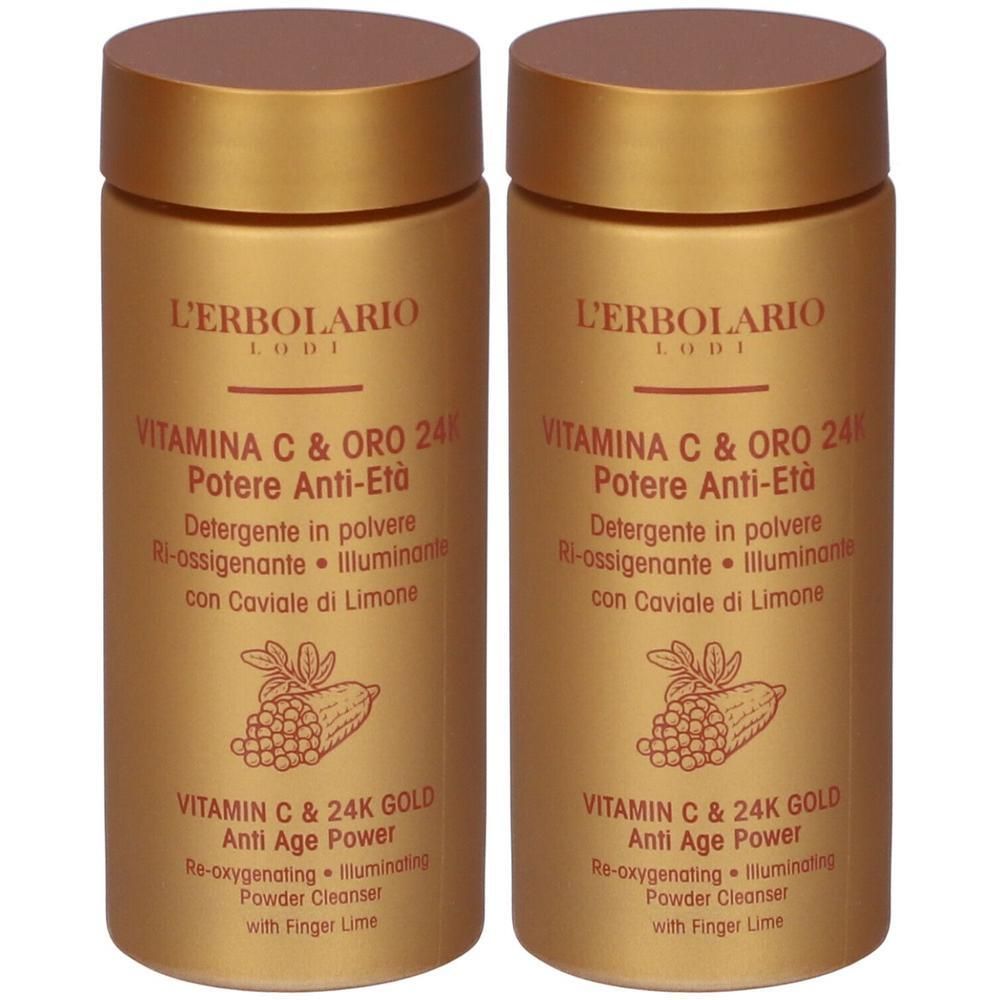L`Erbolario Detergente Viso in Polvere Vitamina C & Oro 24K