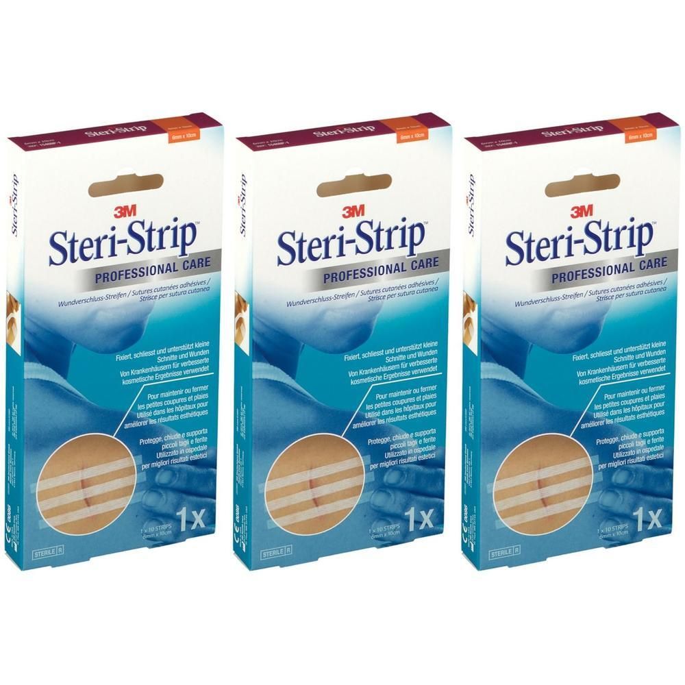 3M Steri-Strip Suture cutanee adesive 6x100 mm