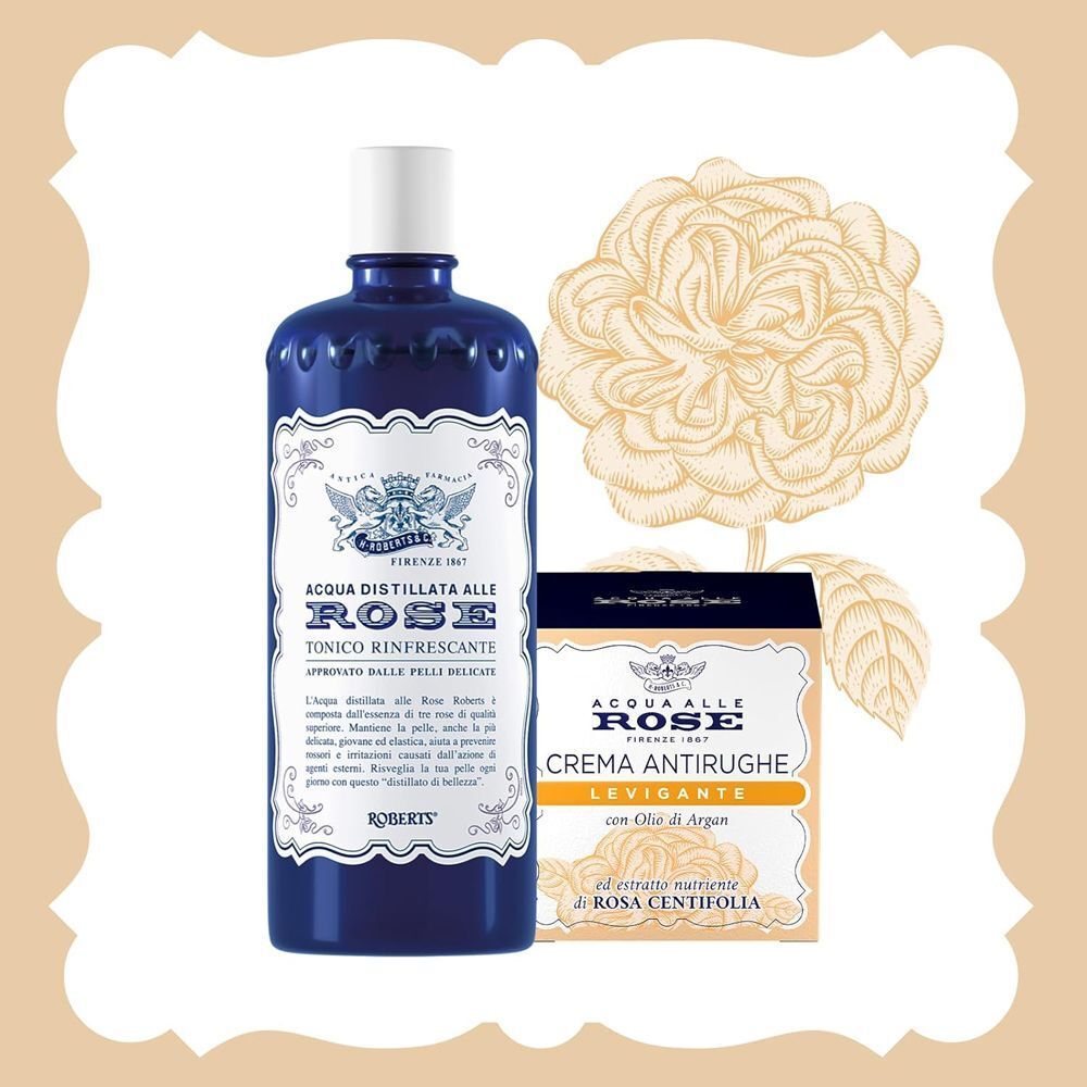 Tonico Acqua alle Rose e una confezione di Crema Viso Antirughe.