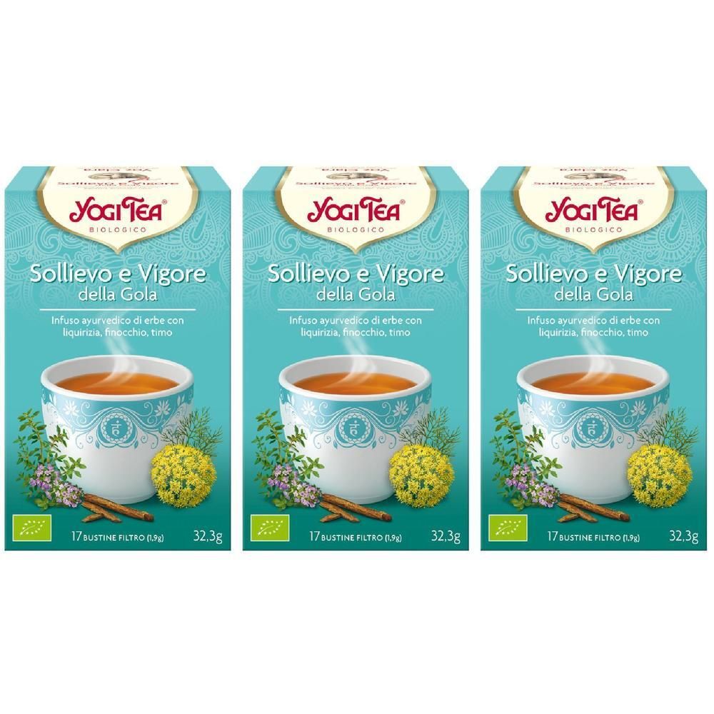 Yogi Tea Infuso Sollievo e Vigore Gola Bustine