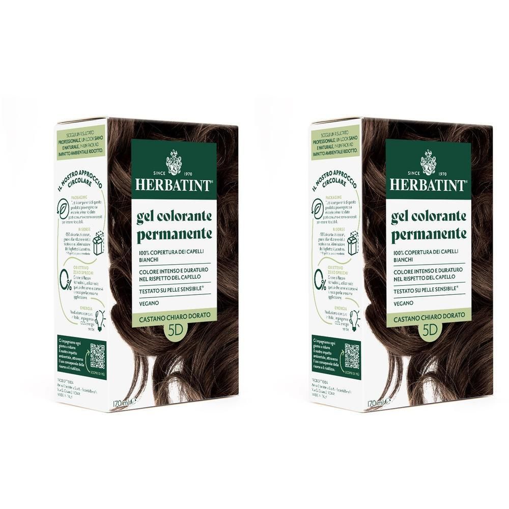 Herbatint Gel Colorante Permanente 5D Castano Chiaro Dorato