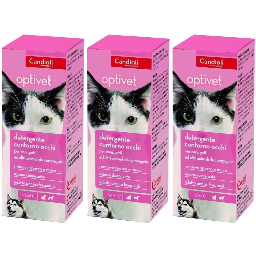 Optivet Detergente Per Occhi Per Cani E Gatti Flacone 50 Ml