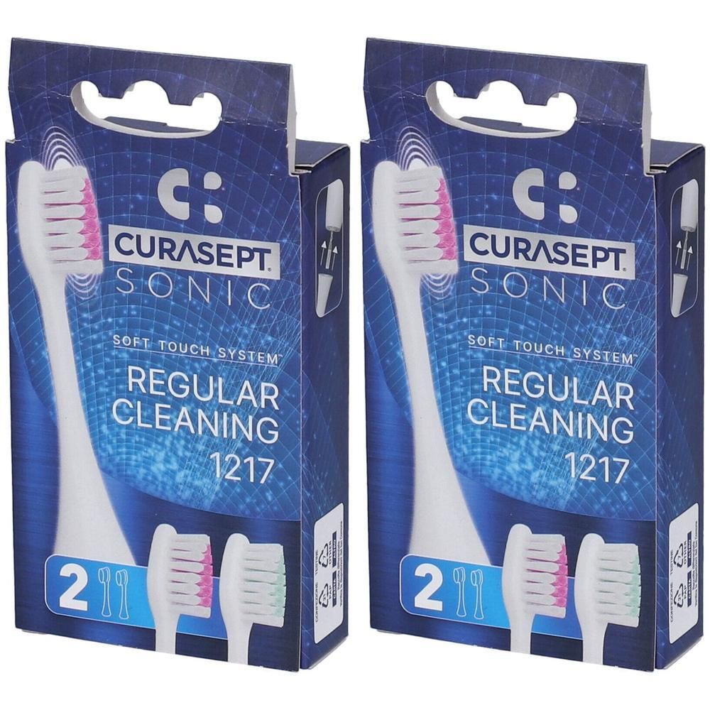 Curasept Testine Ricambio Spazzolino Sonic Regular Cleaning 1217