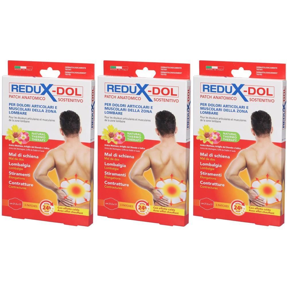 Redux-Dol Patch Dolori Lombari Anatomico Sostenitivo