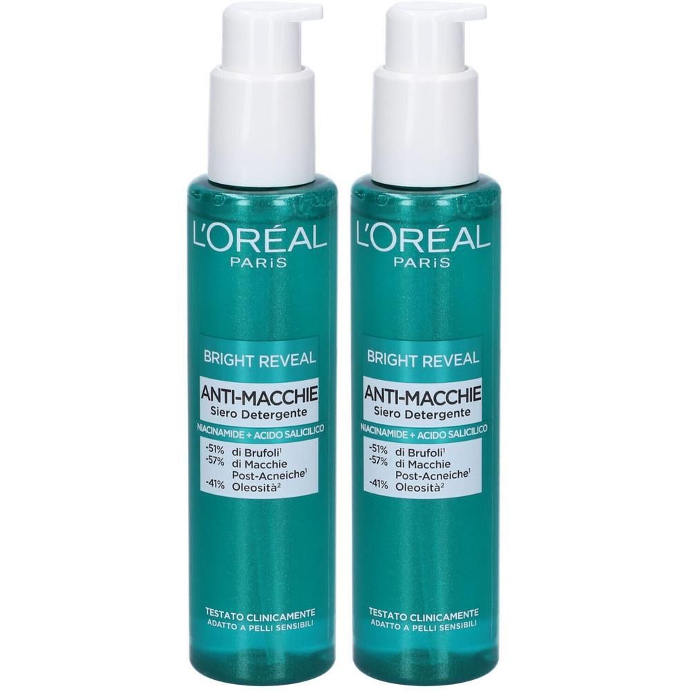 L'Oreal Paris Skincare Reveal Siero Detergente Anti Macchia Bright