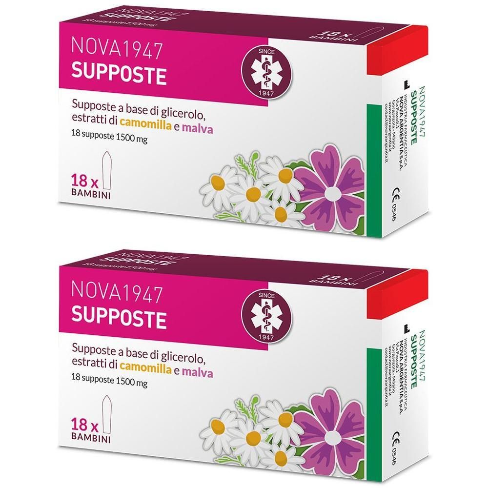 Nova1947 Glicerolo 1500mg Supposte Bambini