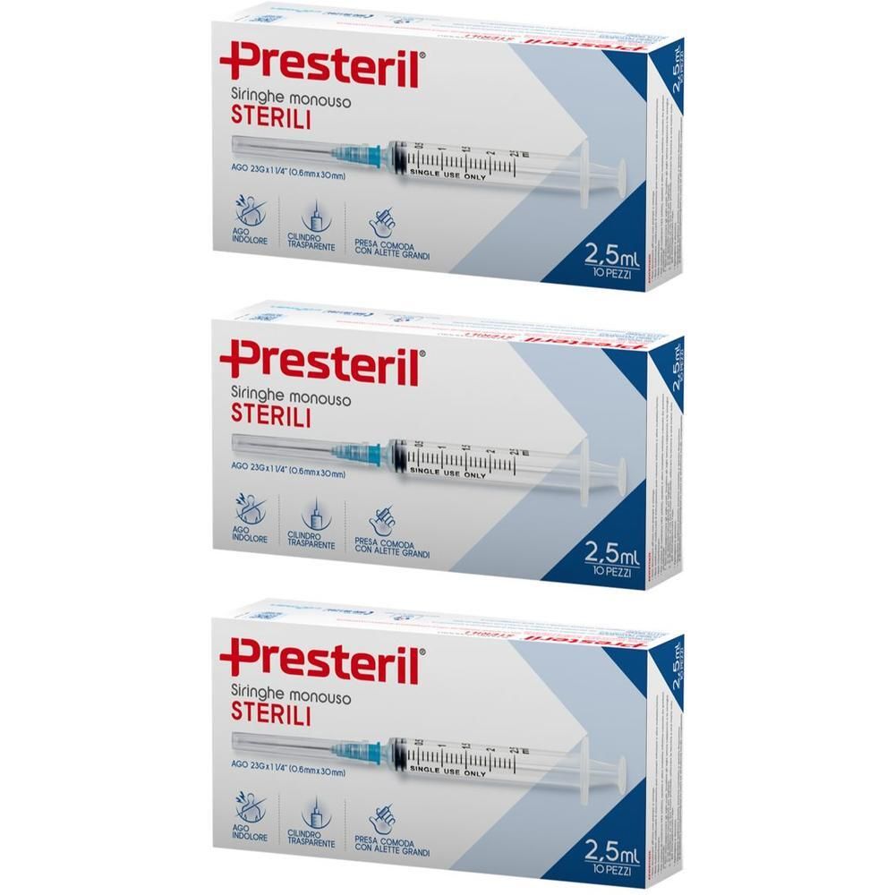 PRESTERIL Siringhe 2,5 ml