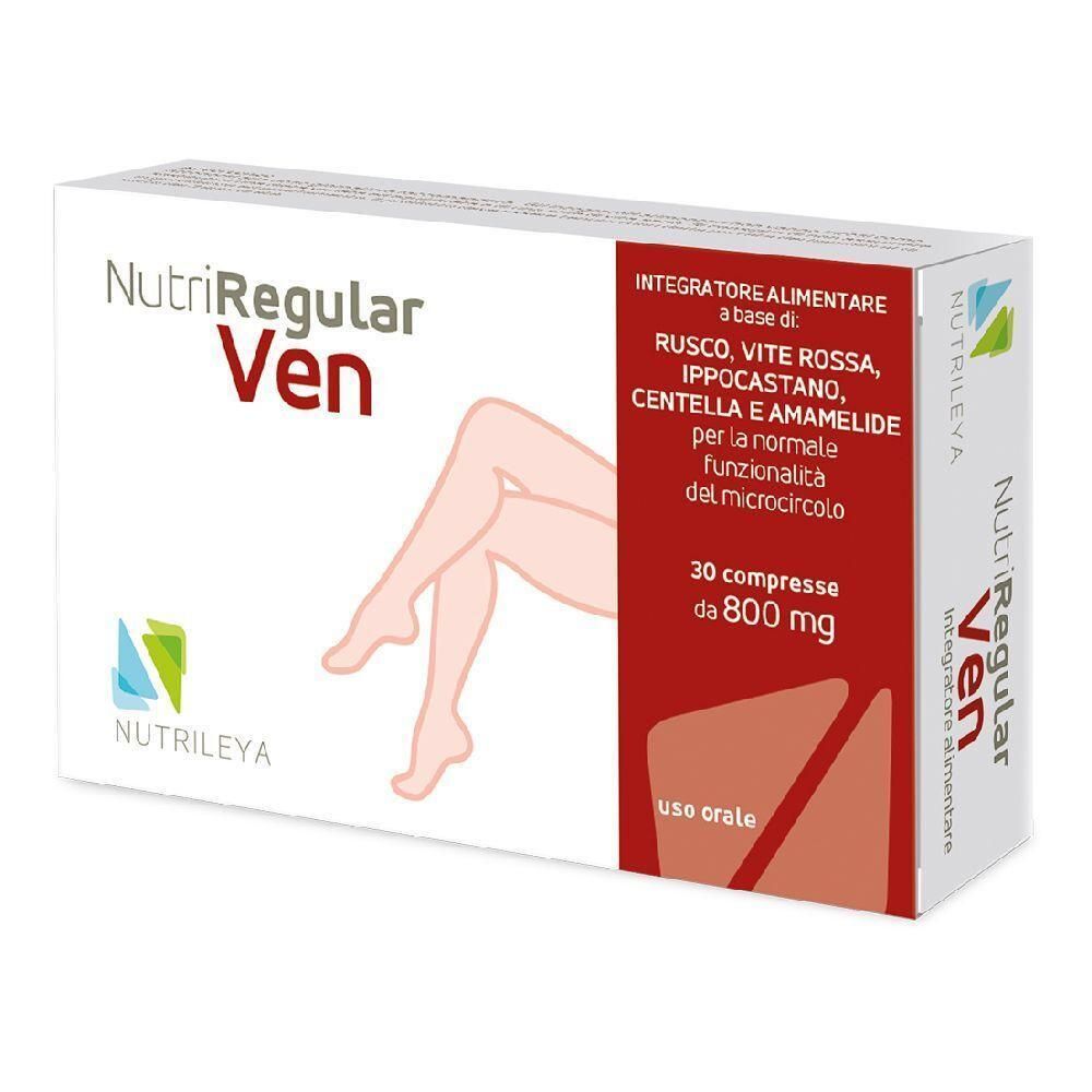NutriRegular Ven: Confezione da 30 compresse da 800 mg per la funzionalità del microcircolo.