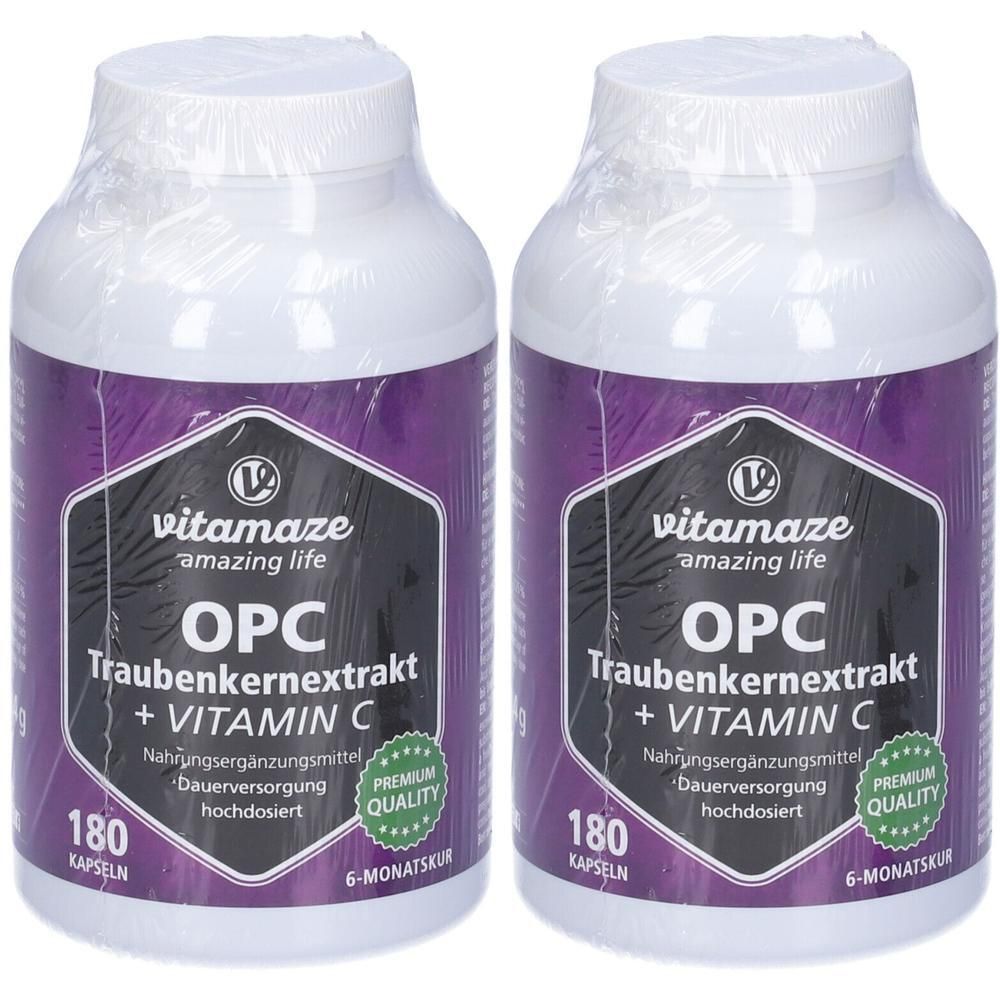 Vitamaze OPC Estratto Semi di Uva + Vitamina C Compresse