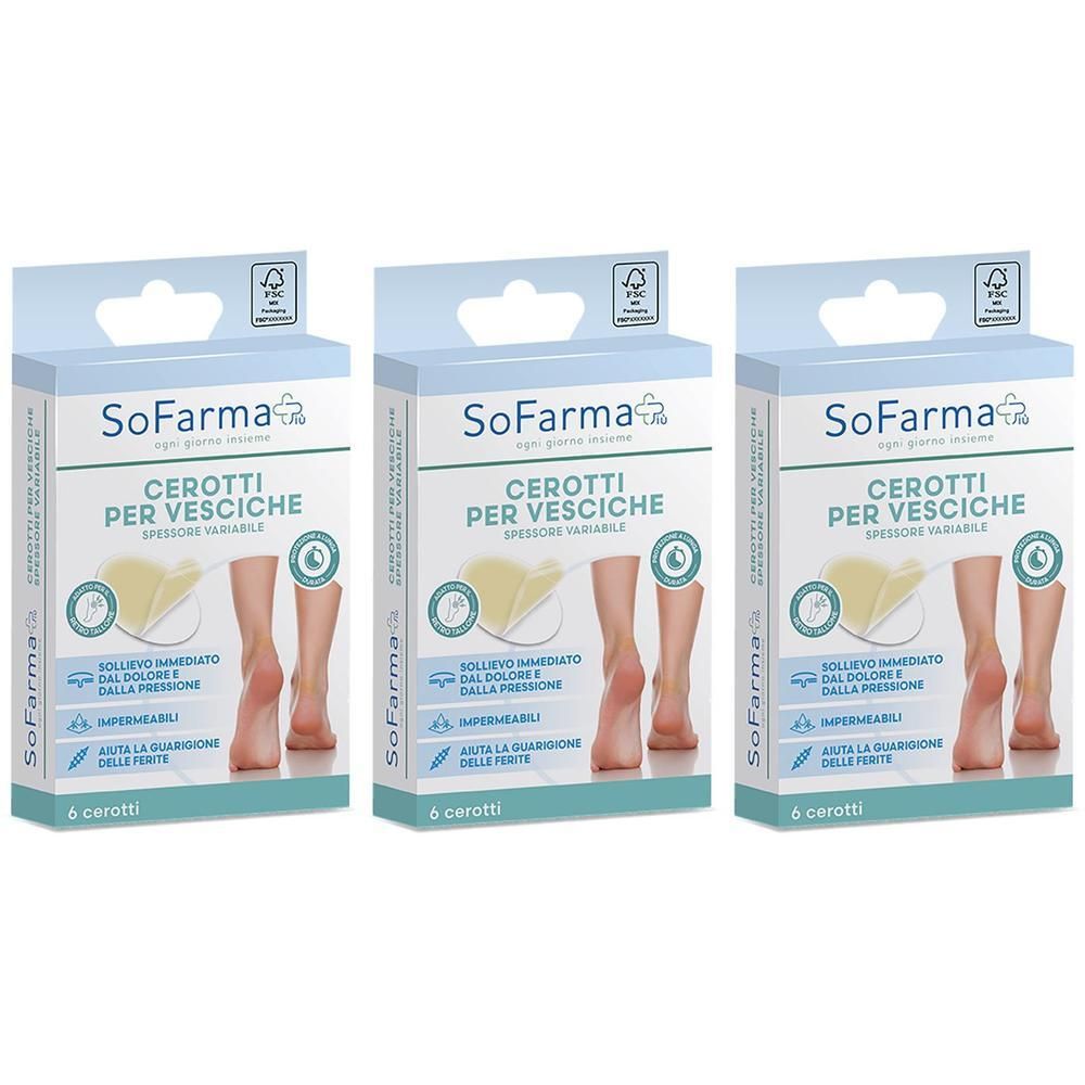 Sofarmapiu' Cerotto Vescica Retrotallone Ovale 44x66 mm