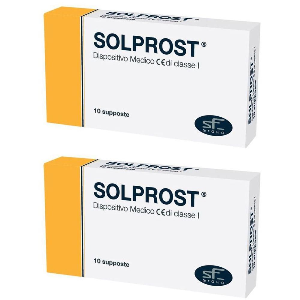 Due confezioni di Solprost Supposte, Dispositivo Medico CE di classe I.