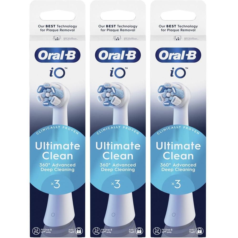 Oralb Power Ricarica Io Ultra Clean White 3 Pezzi