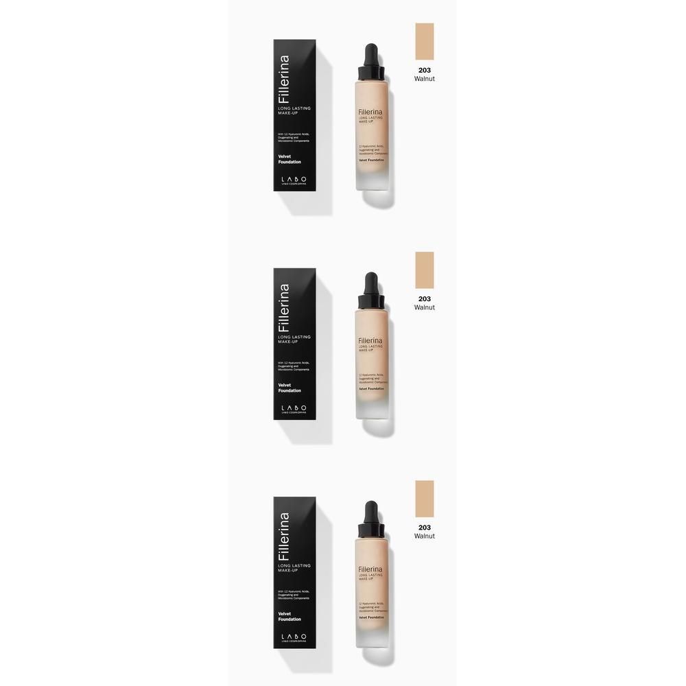 LABO Fillerina Long Lasting Make Up Velvet Fundation Colore 203