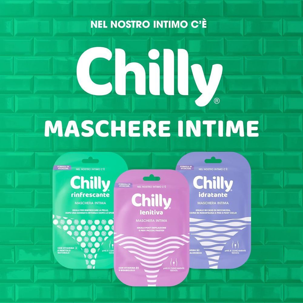 Confronto maschere intime Chilly: Rinfrescante, Lenitiva, Idratante.