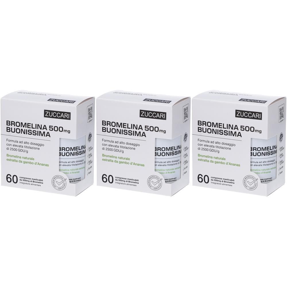 Zuccari Bromelina 500 mg Buonissima Compresse Masticabili