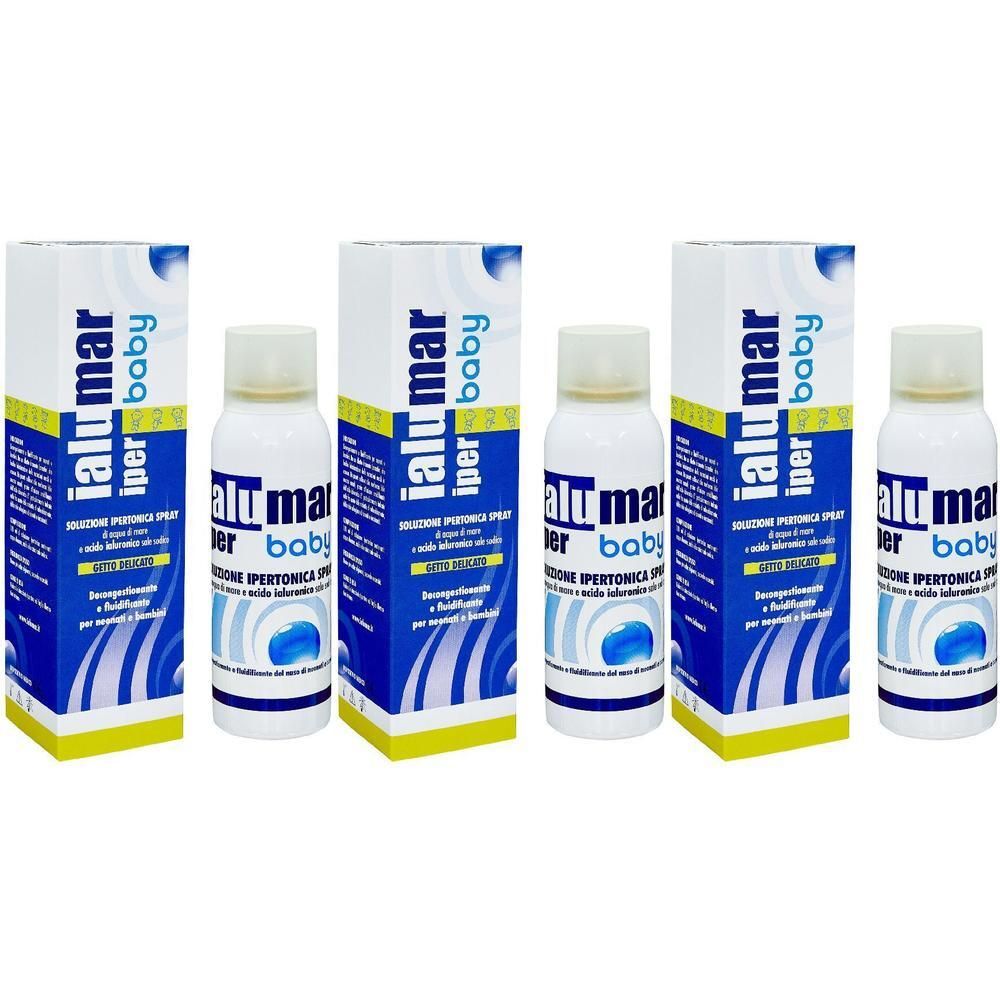 Flaconi spray nasale ipertonico Ialu mar baby.