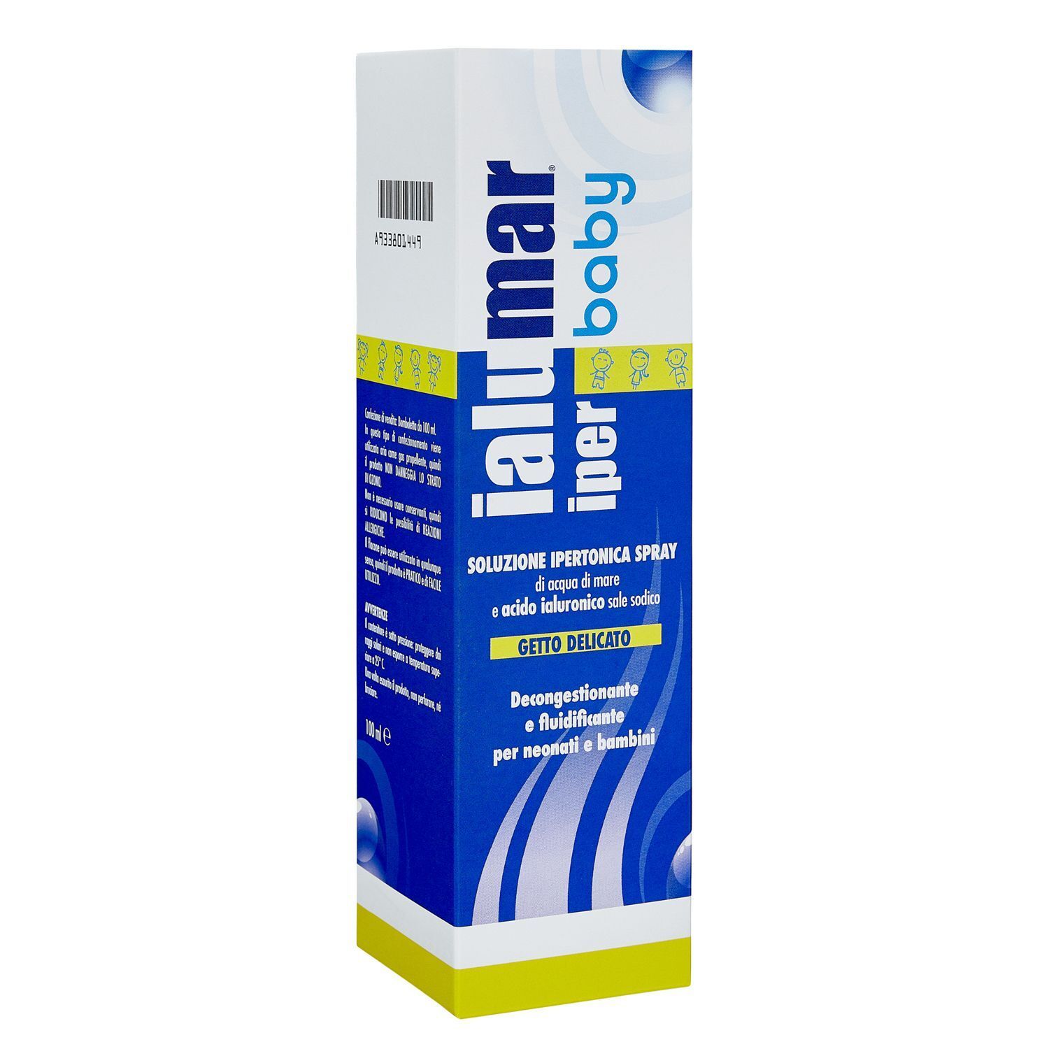 Flaconi spray nasale ipertonico Ialu mar baby.