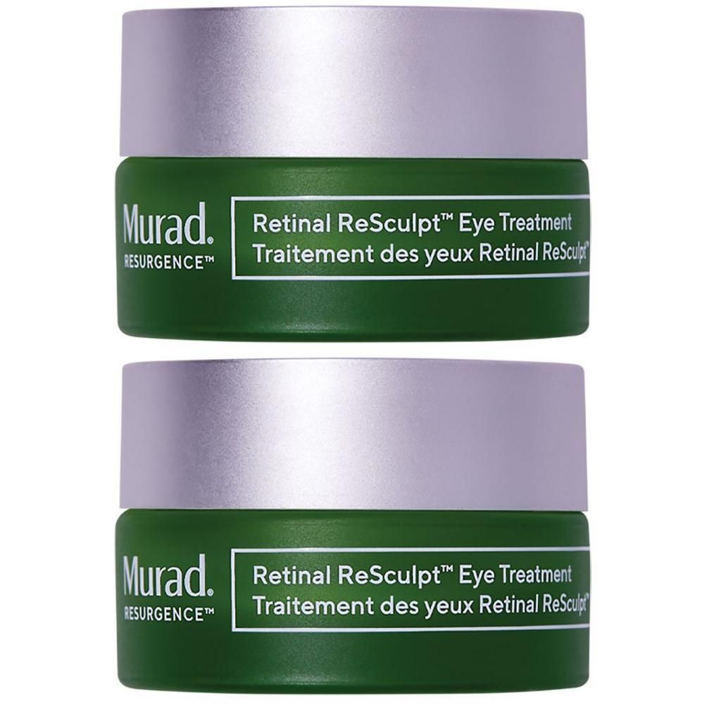 Due barattoli di crema Murad Retinal Resculpt Eye Treatment.