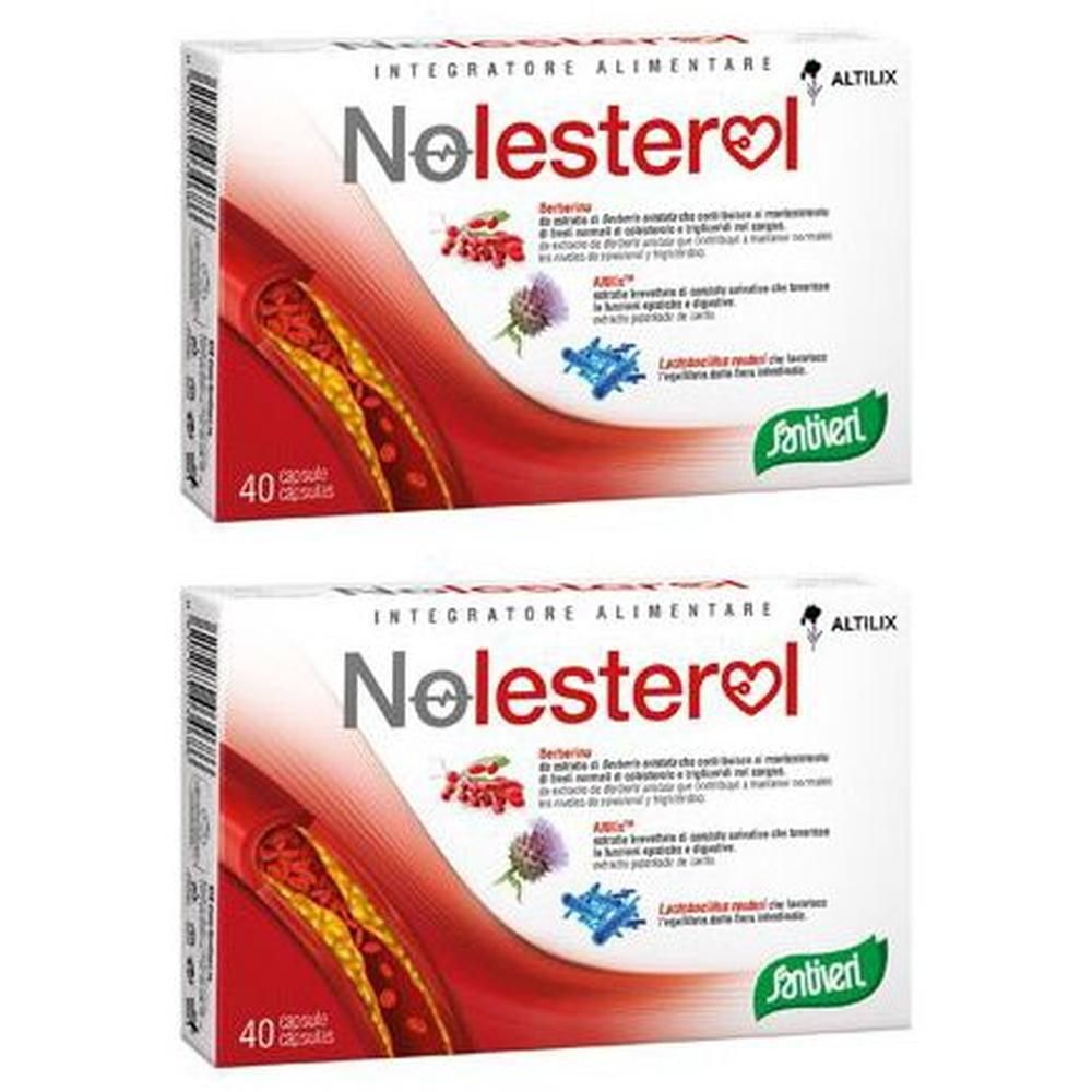 Due confezioni Nolesterol Altilix integratore alimentare da 40 capsule.