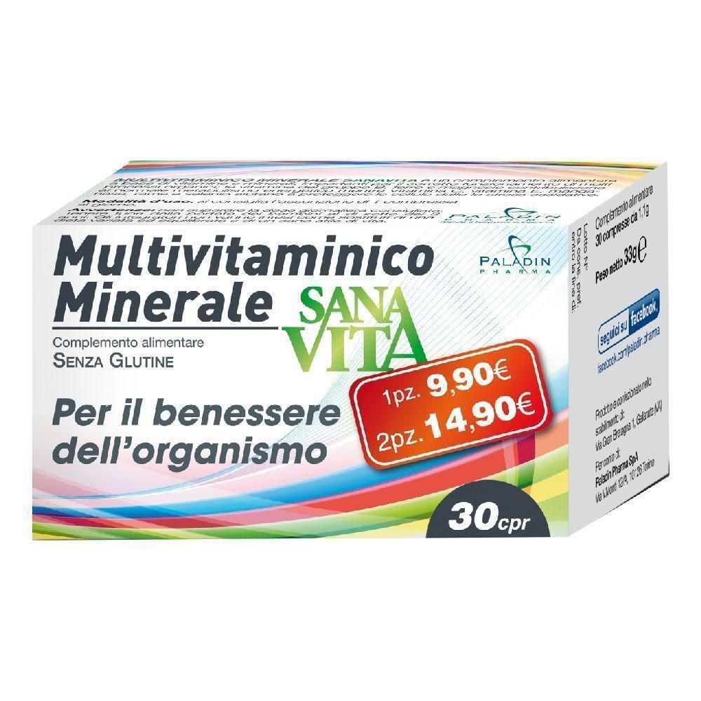 Sanavita Multivitaminico Minerale 30 Compresse