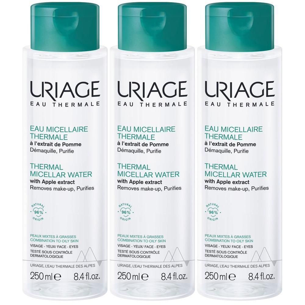 URIAGE Acqua micellare termale pelle mista, grassa, acneica, viso, deterge, strucca e purifica