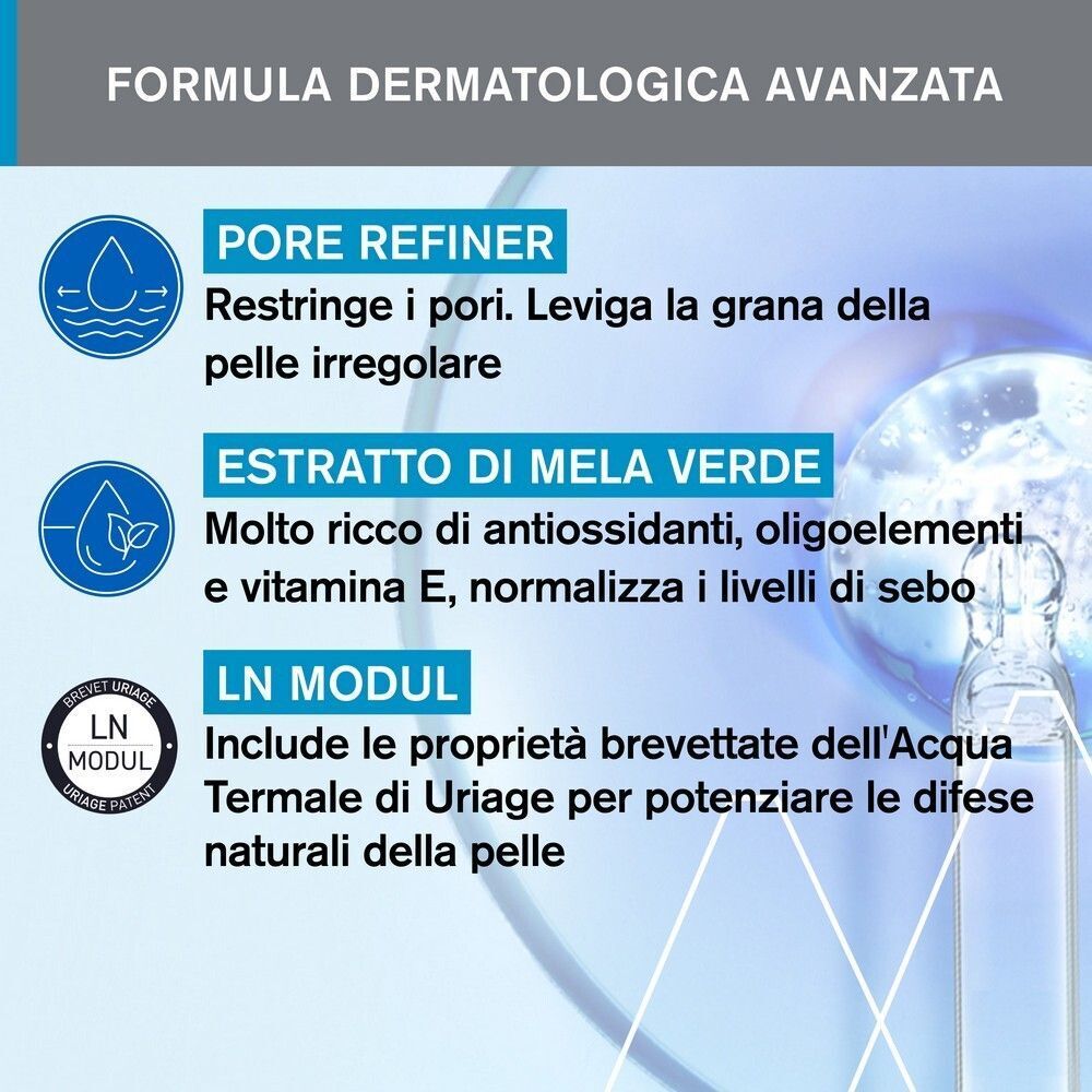 URIAGE Acqua micellare termale pelle mista, grassa, acneica, viso, deterge, strucca e purifica