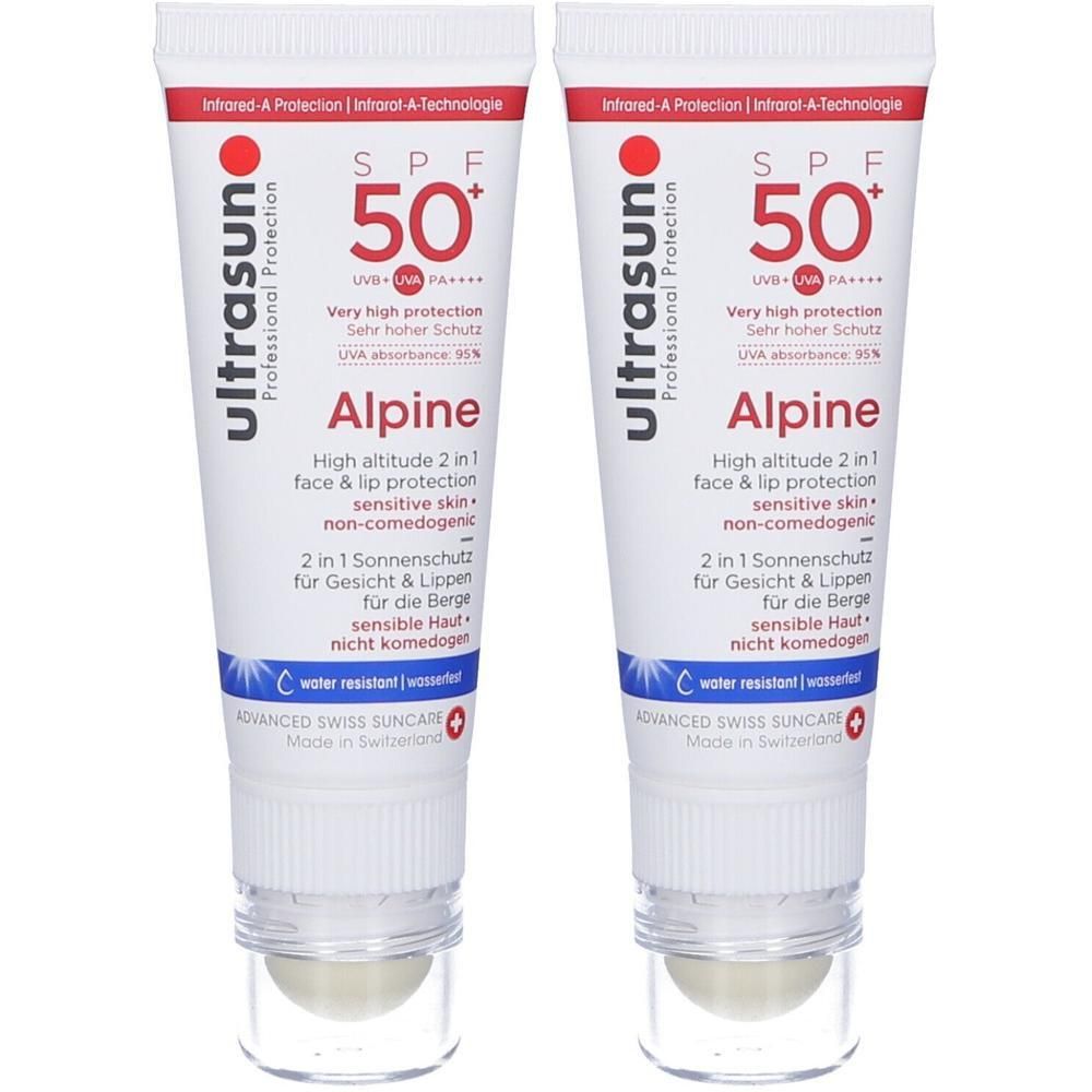 Ultrasun Alpine Spf 50+ High Altitude 2 In 1 Face & Lip Protection