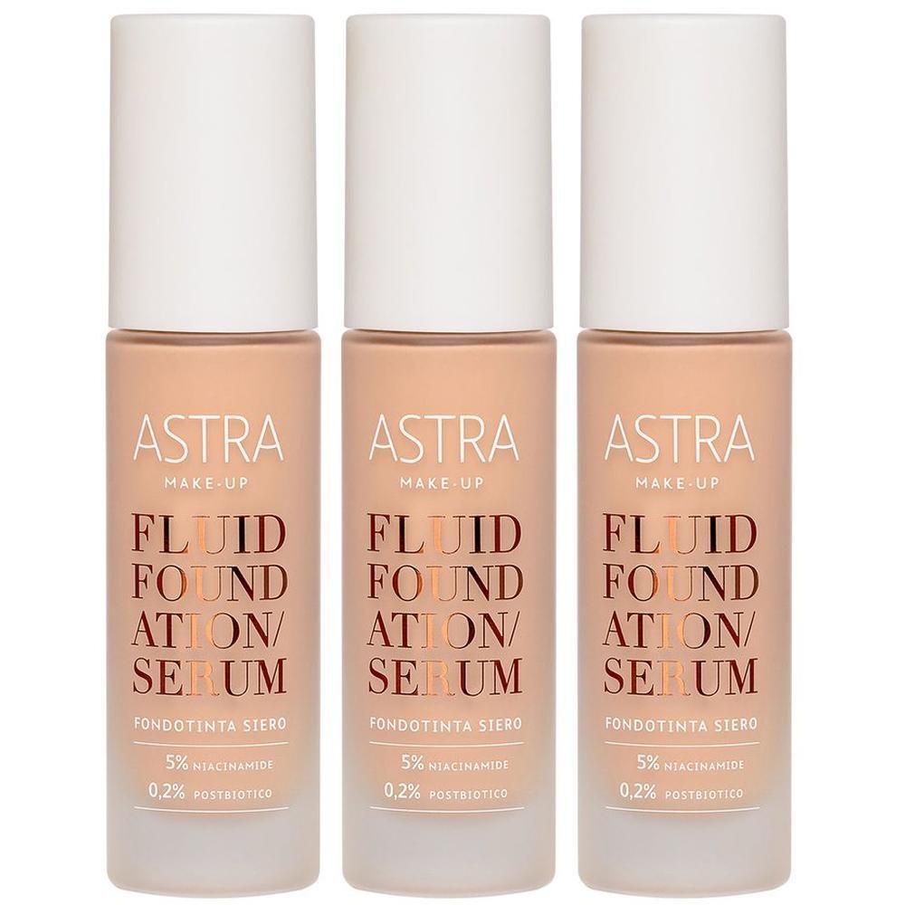 ASTRA Make-UP Fluid Foundation Serum - Fondotinta Siero Multifunzionale Tonalità 03