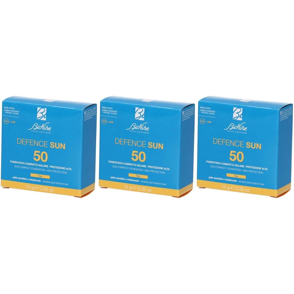 Bionike Defence Sun Fondotinta Compatto Solare Protezione Alta SPF 50 Tono N3 Tan