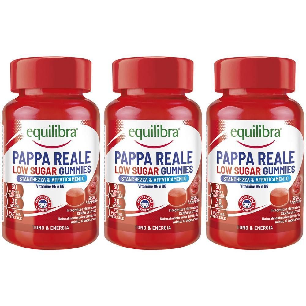 Equilibra Pappa Reale Low Sugar Gummies Gusto Lampone