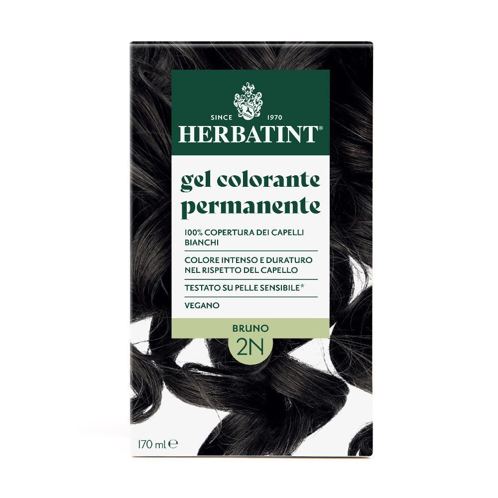 Herbatint gel colorante permanente, 2N Bruno, 170 ml.