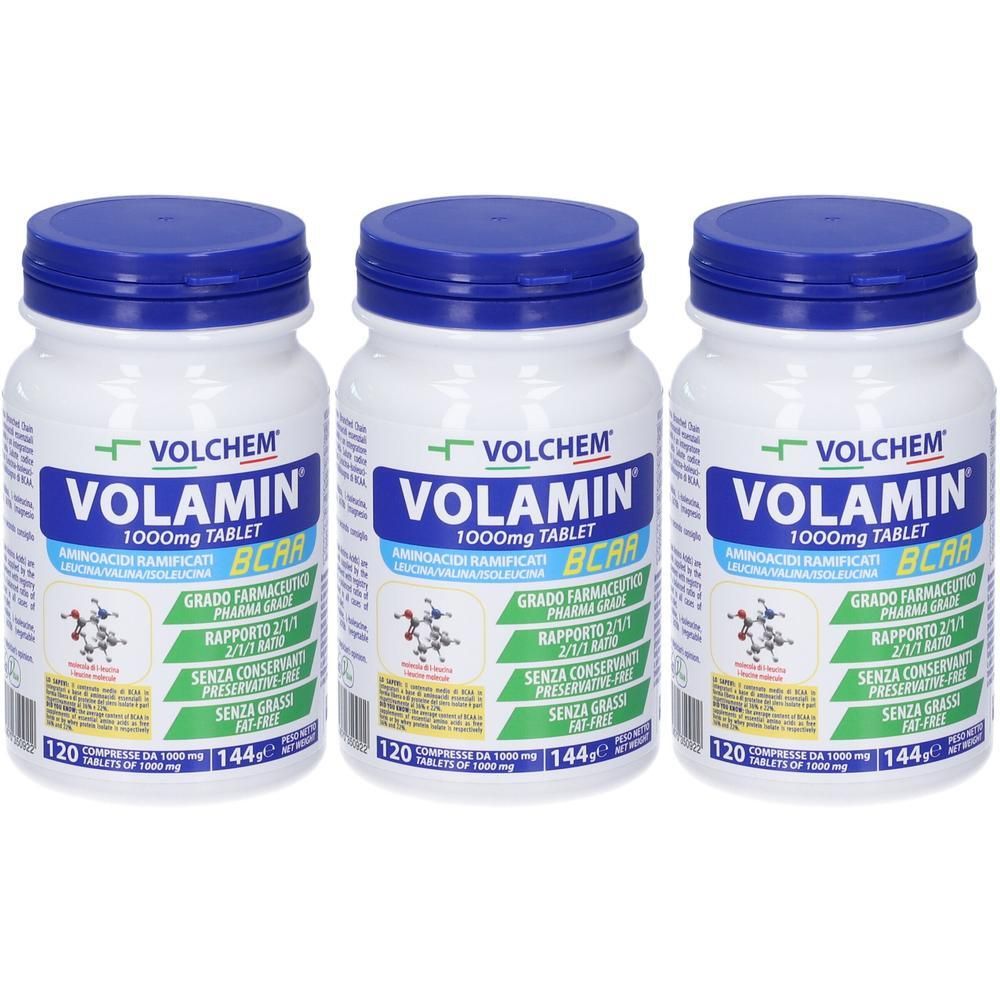 VOLCHEM Volamin Tablet Aminoacidi Ramificati Bcaa In Compresse 3x120 g
