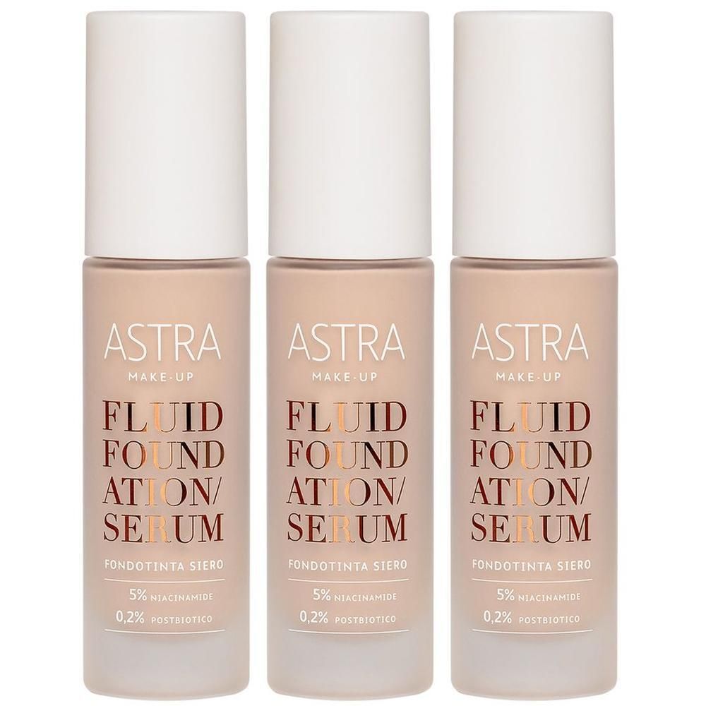 ASTRA Make-UP Fluid Foundation Serum - Fondotinta Siero Multifunzionale Tonalità 02