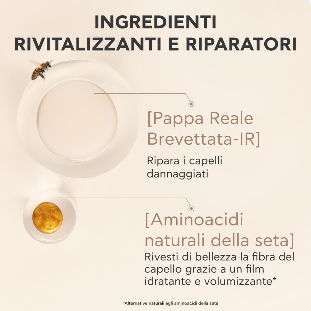 Apivita Royal Jelly Elixir Maschera Balsamo effetto voluminoso e rimpolpante per capelli mobidi