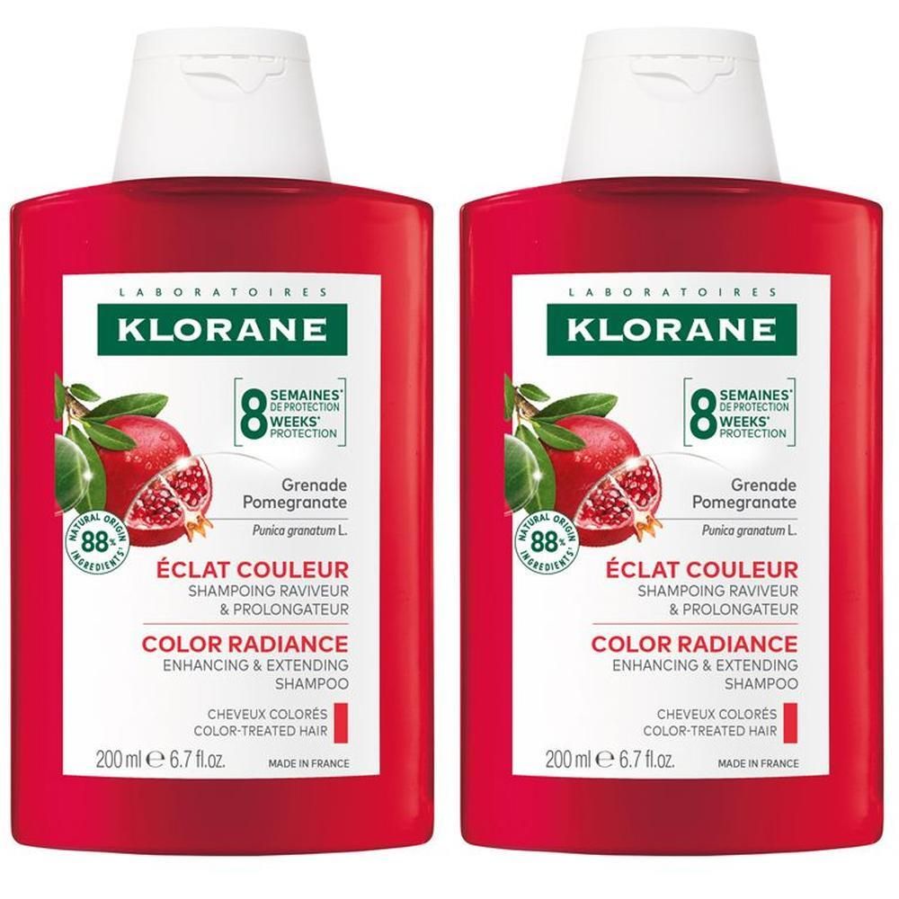 Klorane Shampoo al Melograno 200ml - Luminosità capelli colorati