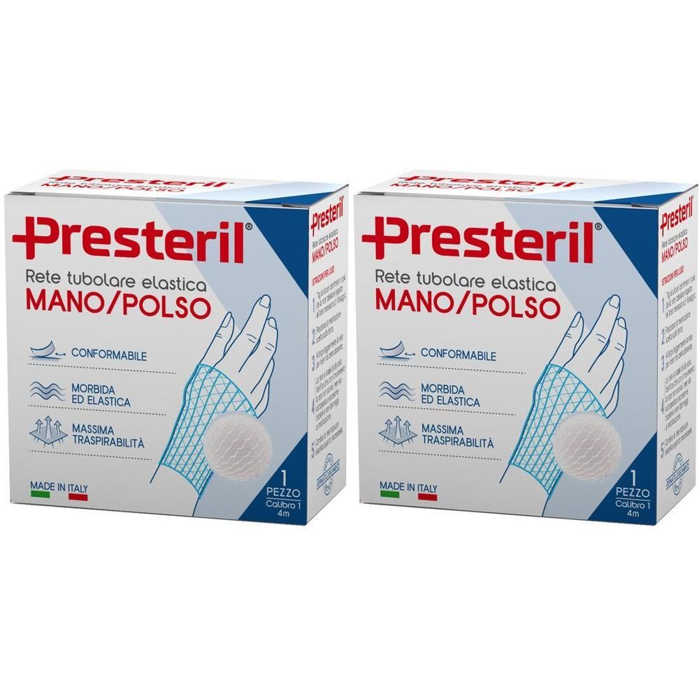 PRESTERIL Rete tubolare elastica N. 1 Mano/Polso 4 m tesi