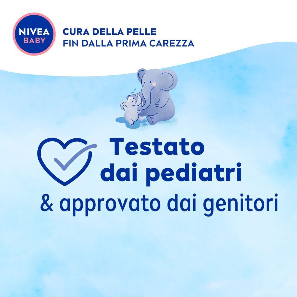 Nivea Baby Bagnetto Delicato 450 ml, Detergente neonato per una detersione delicata e idratante