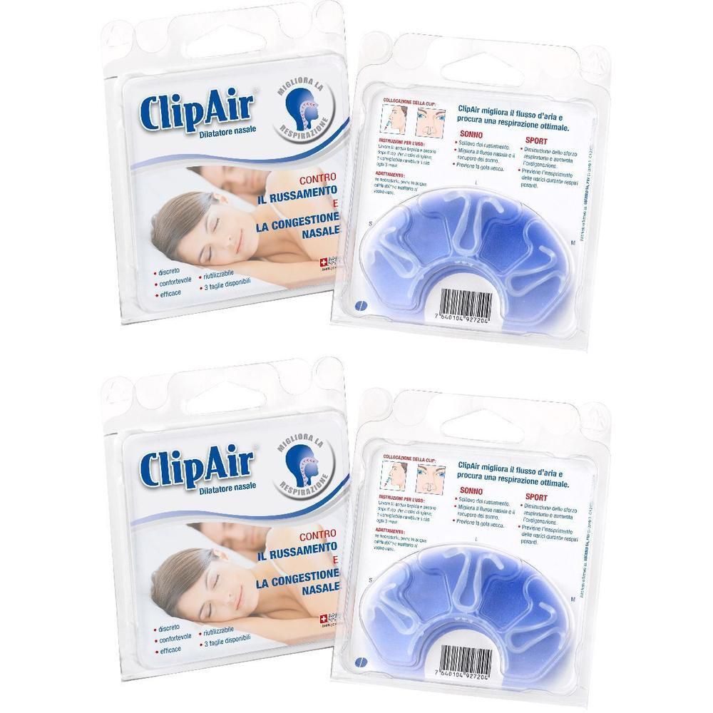Clip Air Dilatatore Nasale 3 Pezzi Piccolo + Medio + Grande