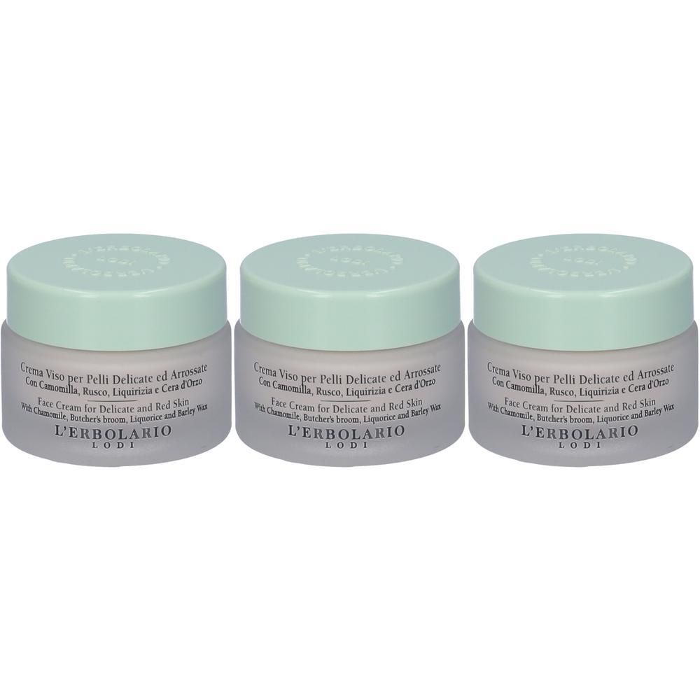 Crema Pelli Per Pelli Delicate Ed Arrossate Con Camomilla, Rusco, Liquirizia E Cera D'Orzo 30 Ml