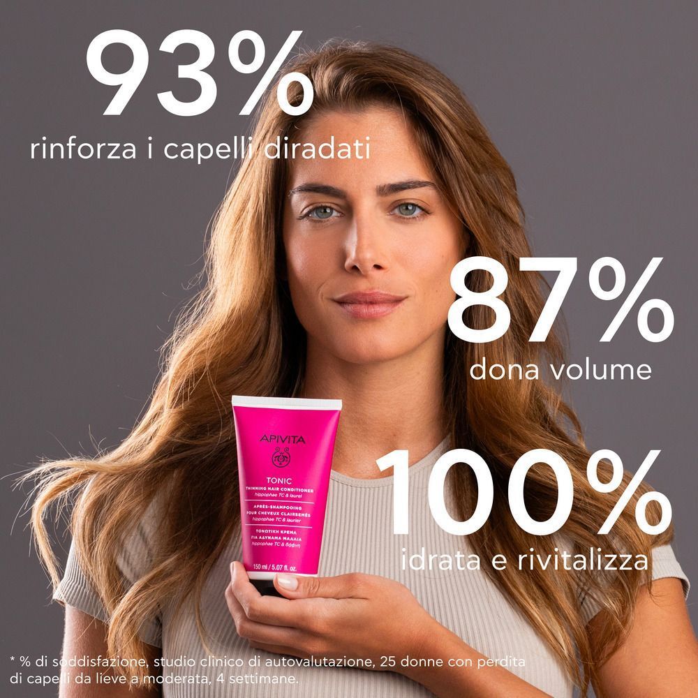 Apivita Tonic Balsamo Trattamento Tonificante, Volumizzante, Anticaduta, Capelli Fini