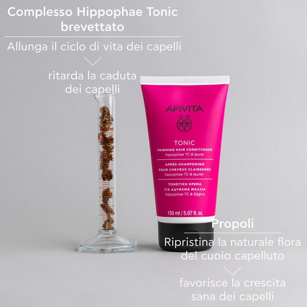 Apivita Tonic Balsamo Trattamento Tonificante, Volumizzante, Anticaduta, Capelli Fini
