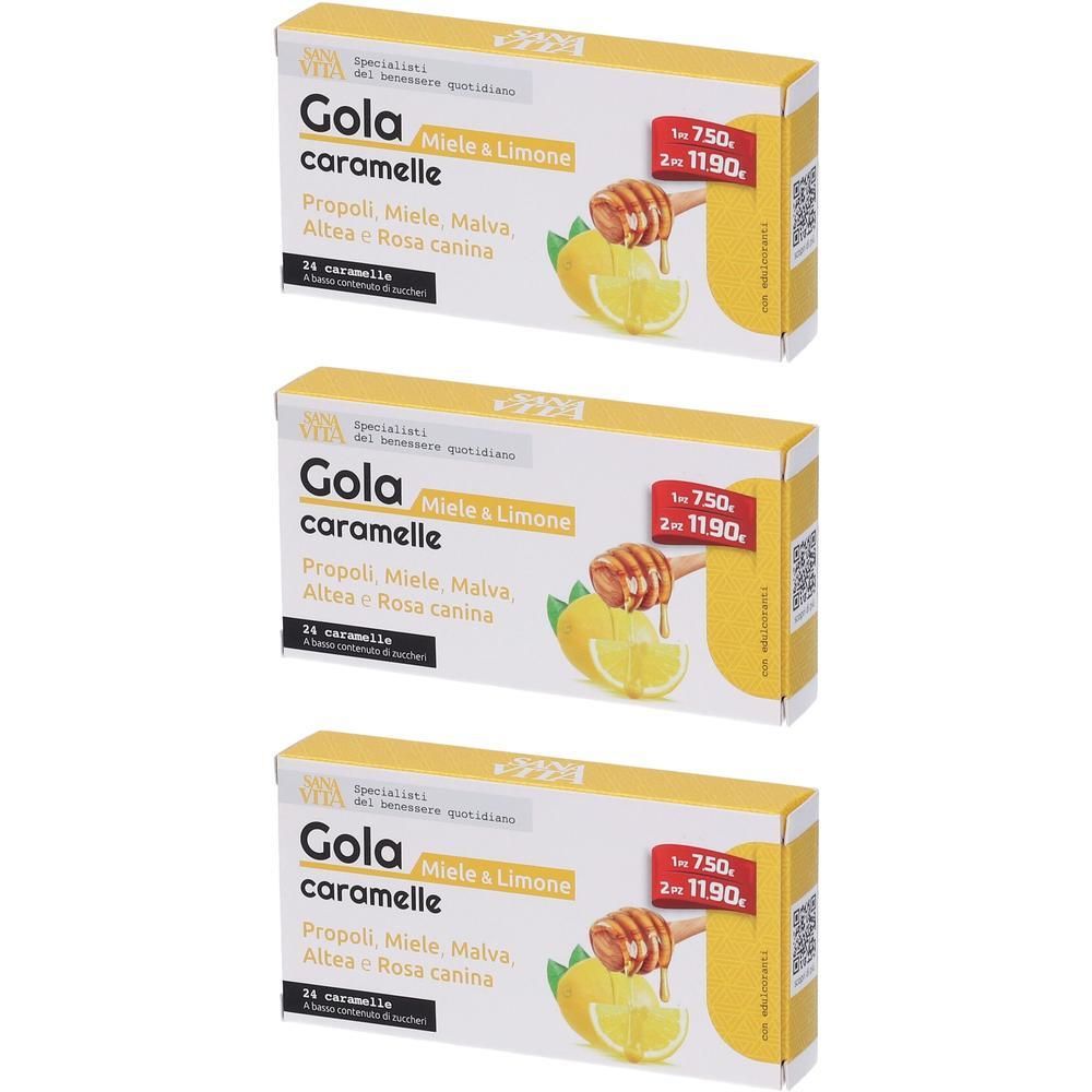 Sanavita Gola Miele & Limone Caramelle