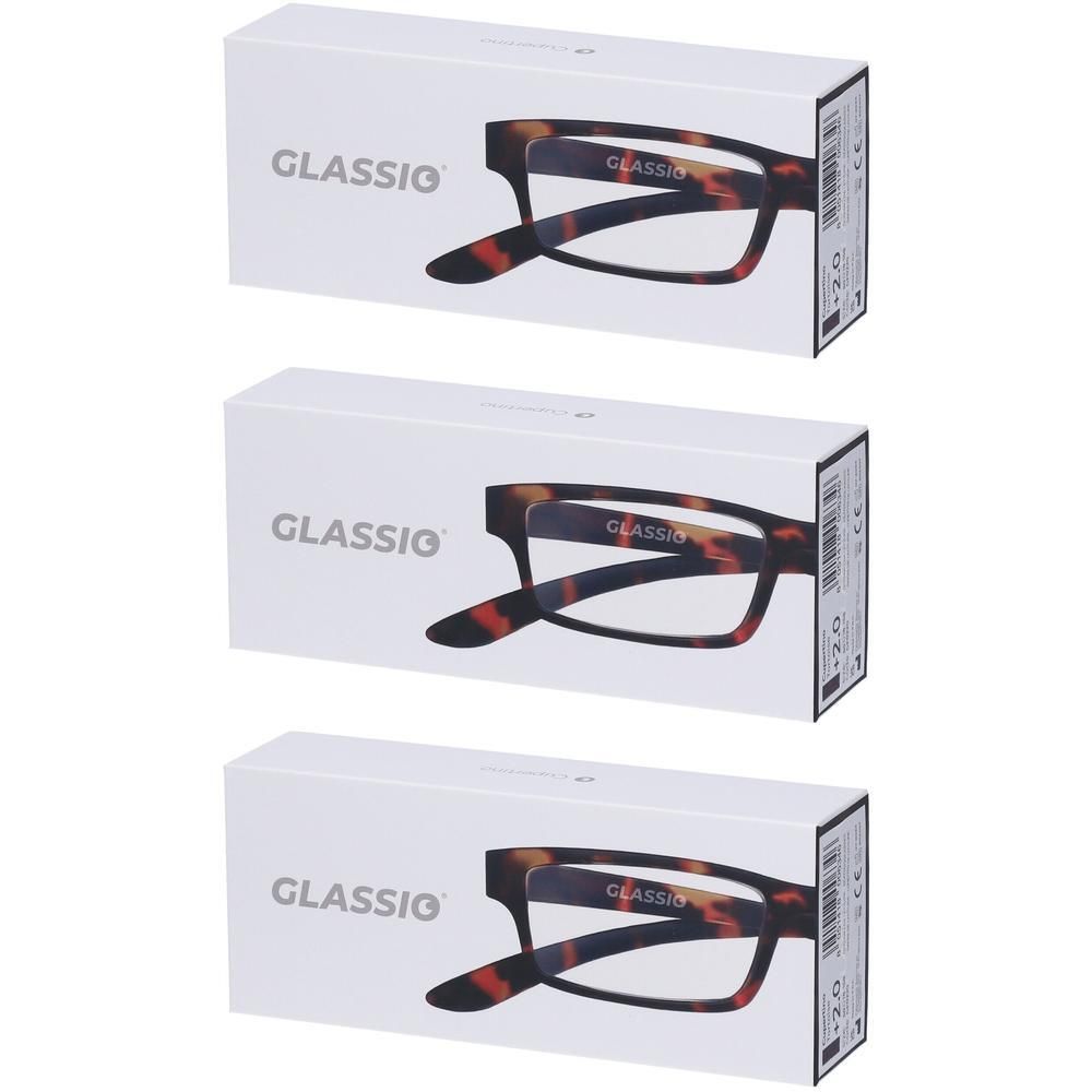 Occhiali da Lettura Glassio Cupertino Colore Tortoise Gradazione +2,0