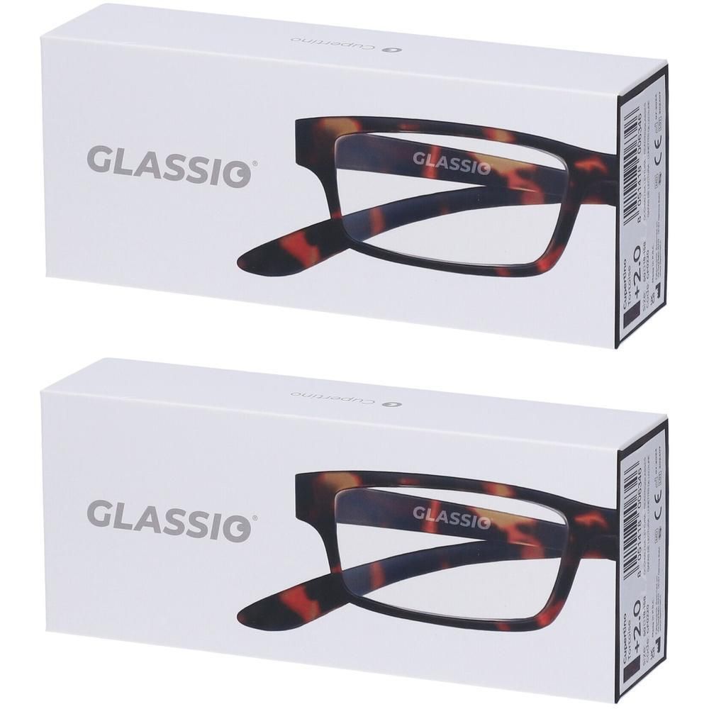 Occhiali da Lettura Glassio Cupertino Colore Tortoise Gradazione +2,0
